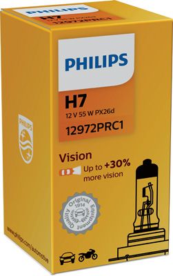 PHILIPS 12972PRC1 Lampadina faro principale H7 12V 55W3200K Alogeno Vision
