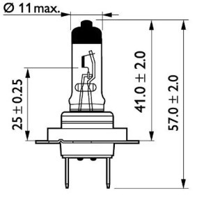 PHILIPS MasterDuty 13972MDC1 Lampadina, faro di profondità H7 24V 70W3500K Alogeno