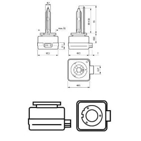 PHILIPS Xenon X-tremeVision gen2 42403XV2C1 Lampadina, faro di profondità D3S 42V 35W4800K Xeno