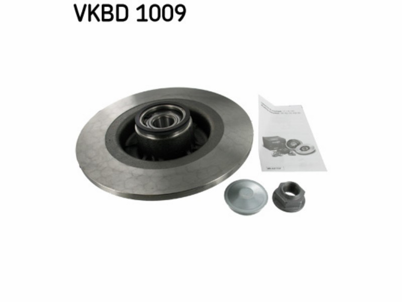 Wheel kit with integrated brake drum/disc