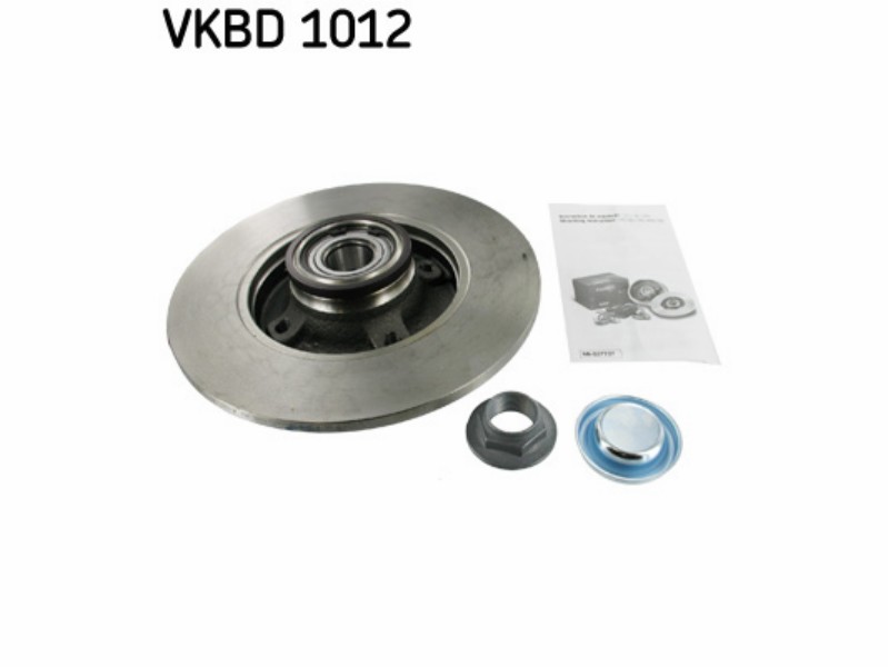 Wheel kit with integrated brake drum/disc
