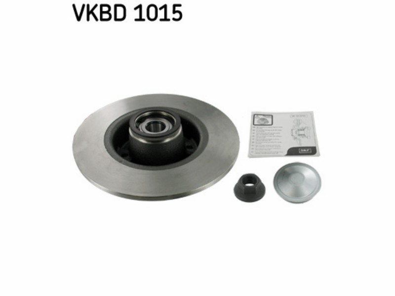 Kit ruote con tamburo/disco freno integrato