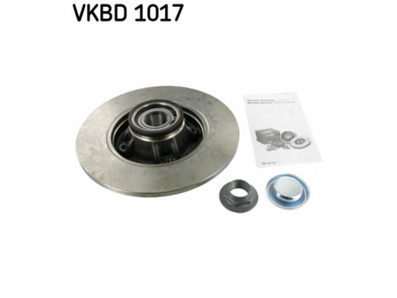 Wheel kit with integrated brake drum/disc