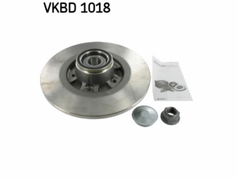 Wheel kit with integrated brake drum/disc