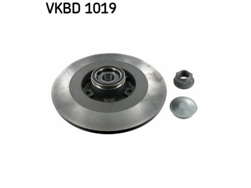 Wheel kit with integrated brake drum/disc