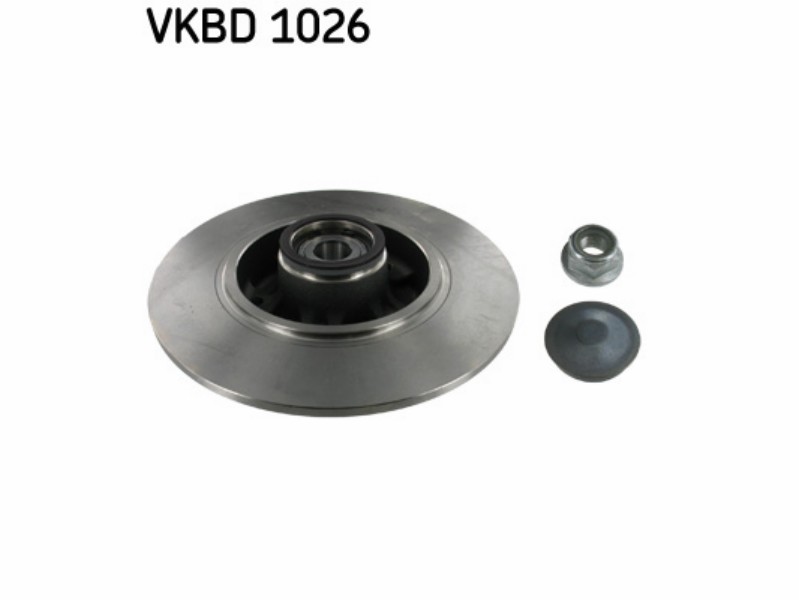 Wheel kit with integrated brake drum/disc
