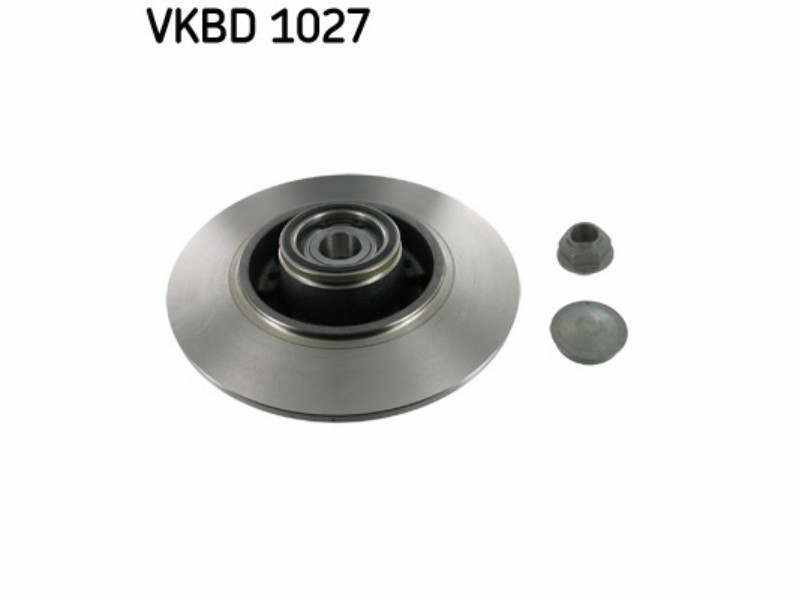 Wheel kit with integrated brake drum/disc