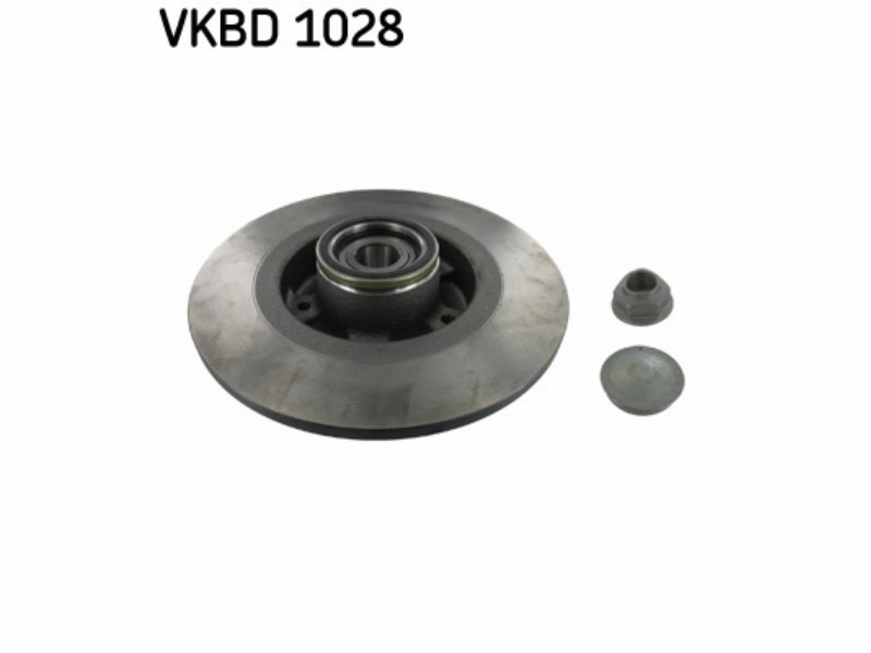 Wheel kit with integrated brake drum/disc