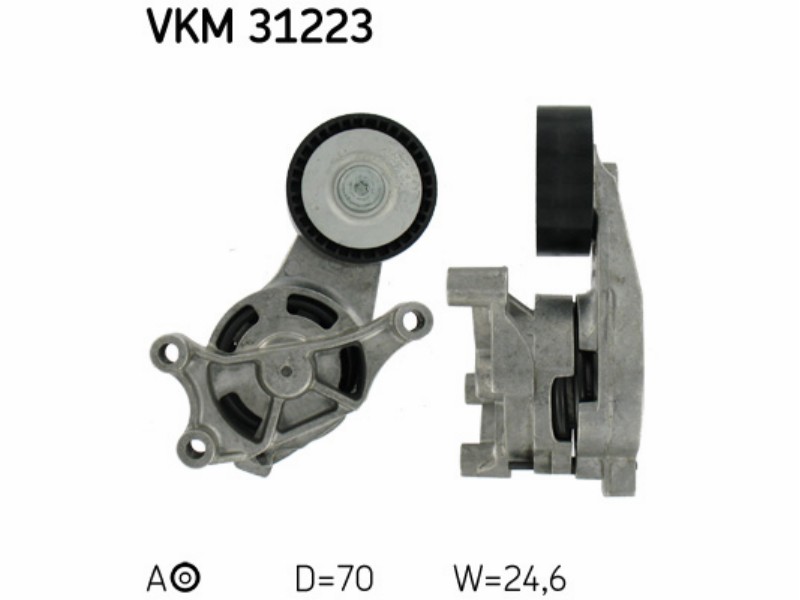 KIT TENDICINGHIA AUDI TT Roadster (8J9) 2.0 quattro Cinghia per alternatore 39569 40026