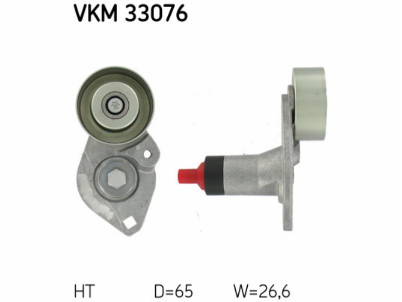 Kit tendicinghia Peugeot 407 Coupé (6C_) 3.0 V6 cinghia per alternatore 38626 40032