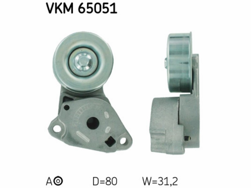 Kit tendicinghia Mitsubishi l 200 (kb_t, ka_t) 2.5 di-d 4x4 (KB4T) 4D56 cinghia per alternatore
