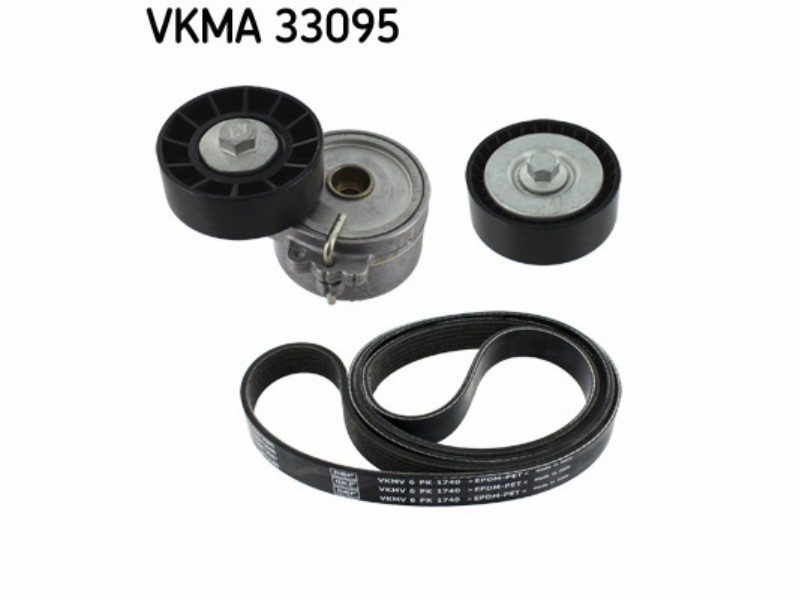 Kit tendicinghia Peugeot 607 (9D, 9U) 2.2 HDI DW12TED4 cinghia per alternatore