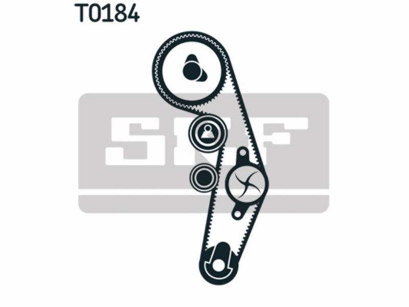 Belt tensioner kit with water pump