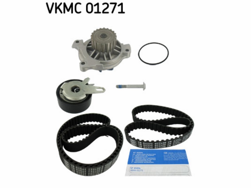 Belt tensioner kit with water pump
