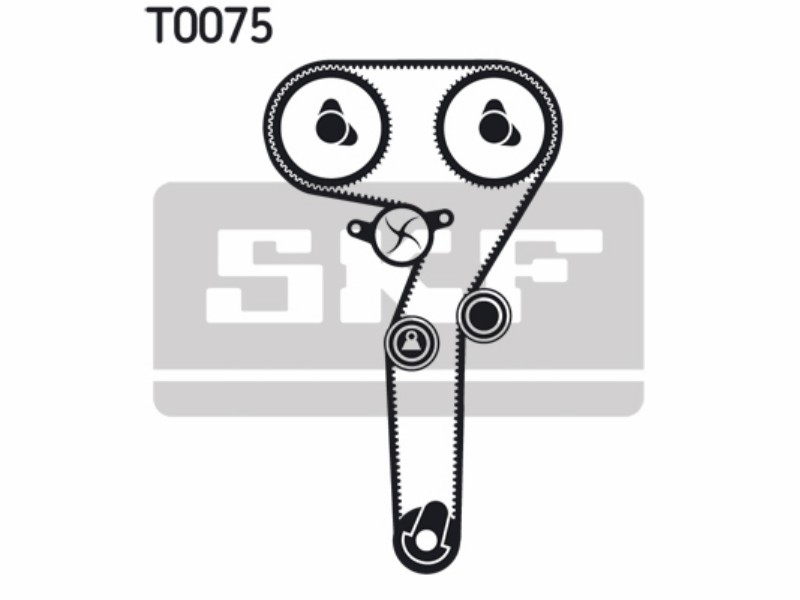 Belt tensioner kit with water pump