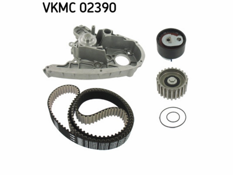 Belt tensioner kit with water pump
