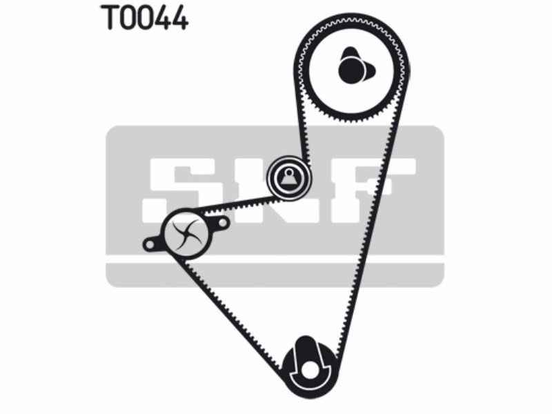Belt tensioner kit with water pump