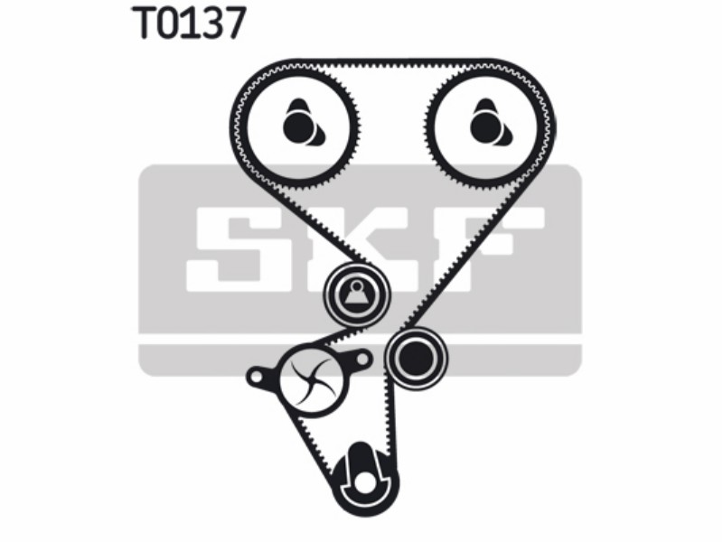 Belt tensioner kit with water pump