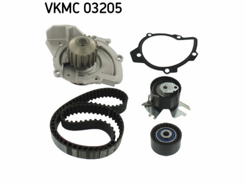 Belt tensioner kit with water pump