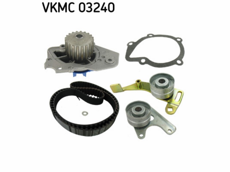 Belt tensioner kit with water pump
