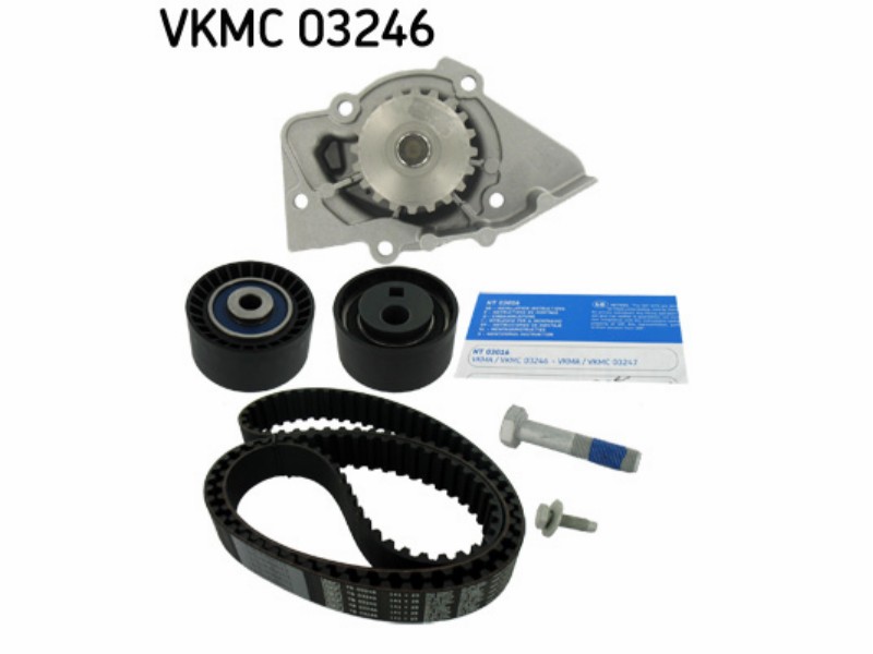 Belt tensioner kit with water pump