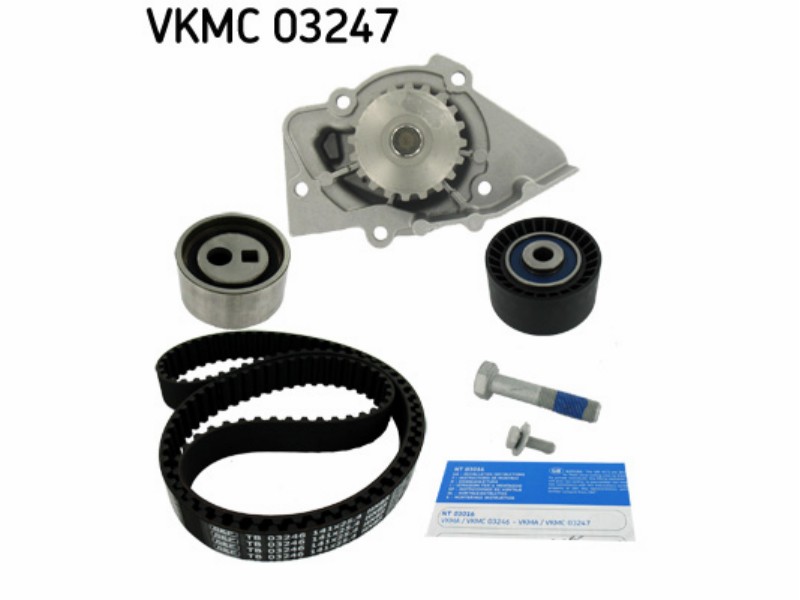 Belt tensioner kit with water pump
