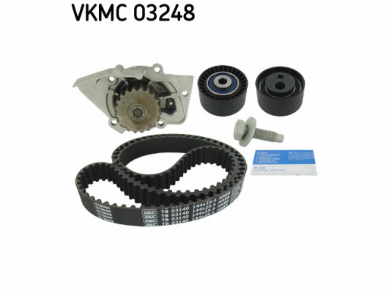 Belt tensioner kit with water pump