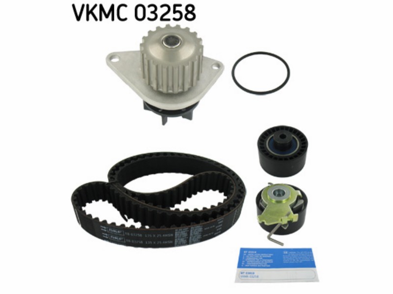 Belt tensioner kit with water pump