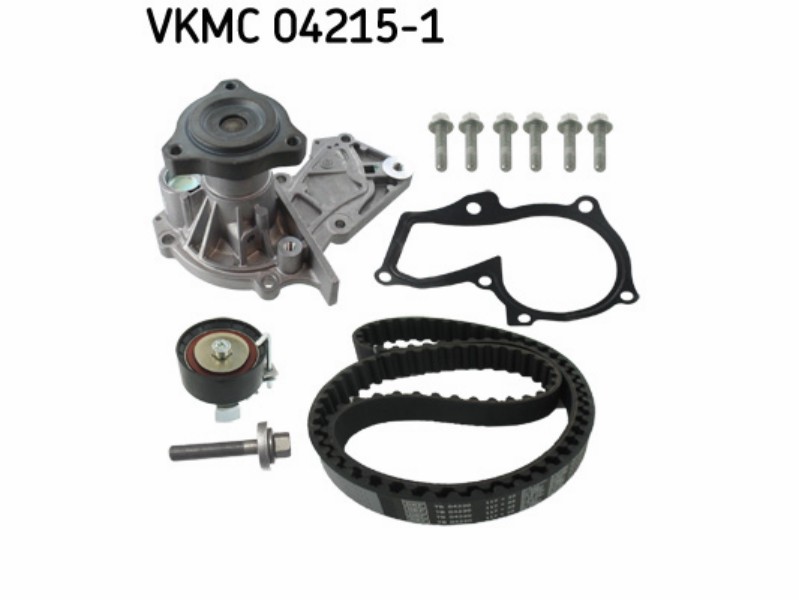 Belt tensioner kit with water pump