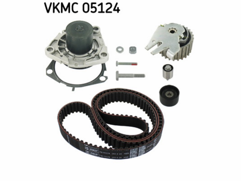 Belt tensioner kit with water pump