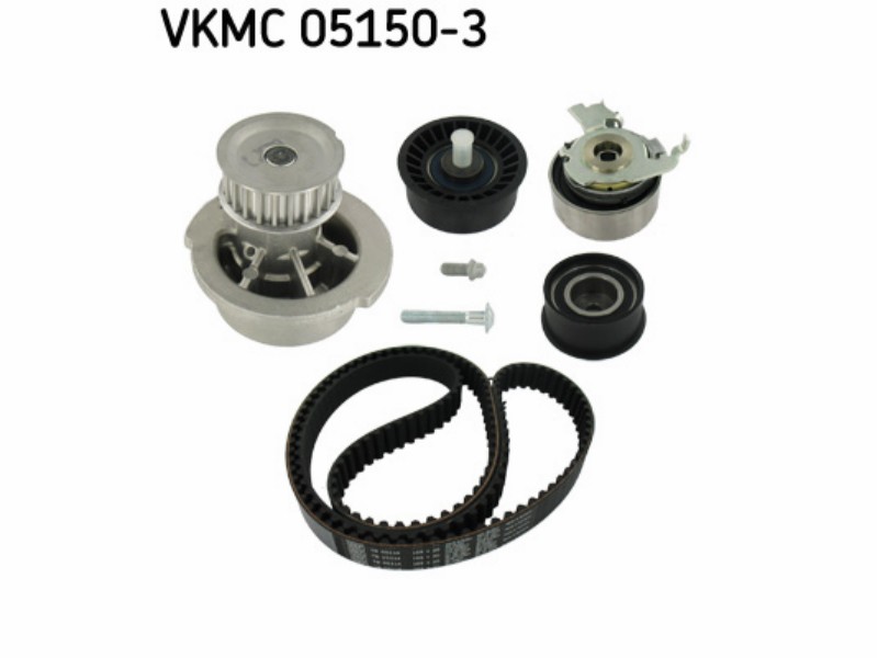 Belt tensioner kit with water pump