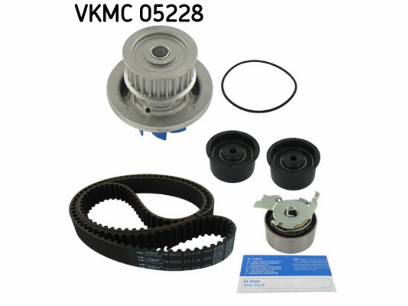 Belt tensioner kit with water pump