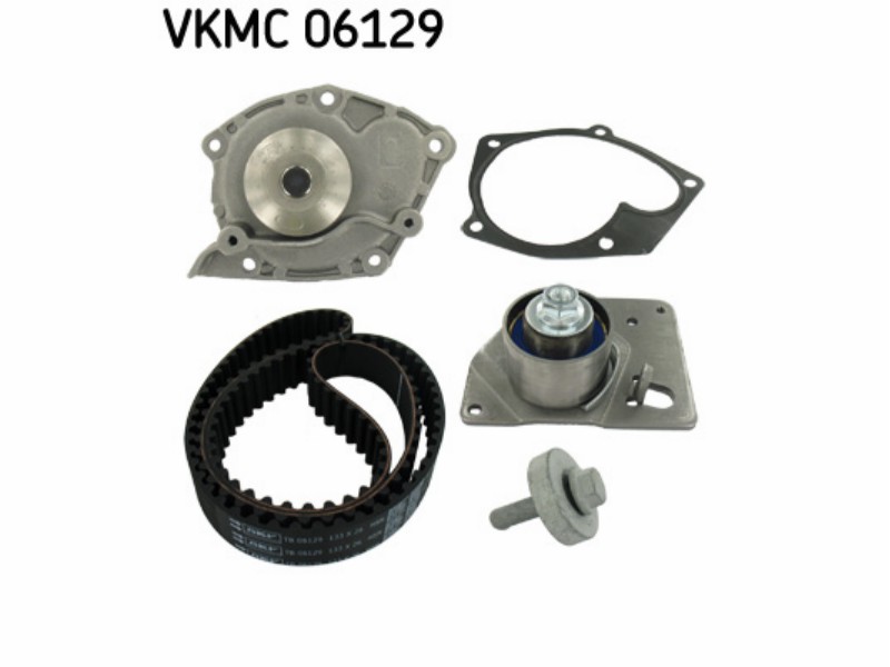 Belt tensioner kit with water pump