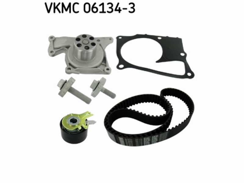 Belt tensioner kit with water pump