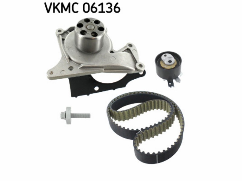 Belt tensioner kit with water pump