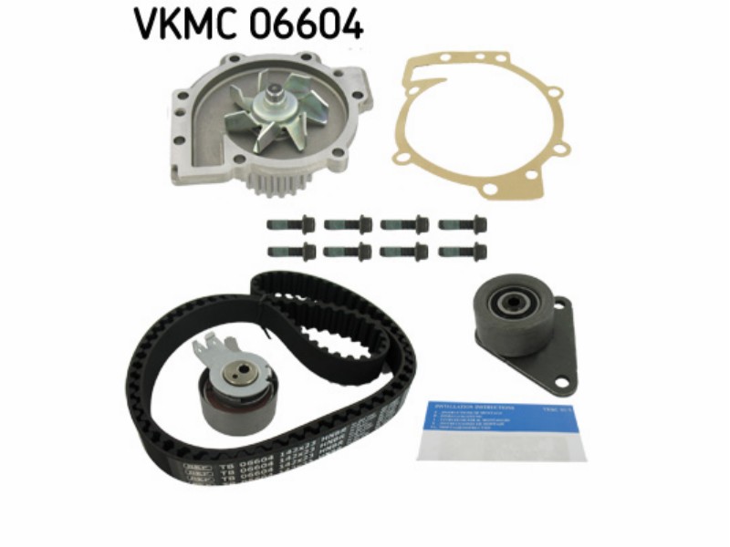 Belt tensioner kit with water pump