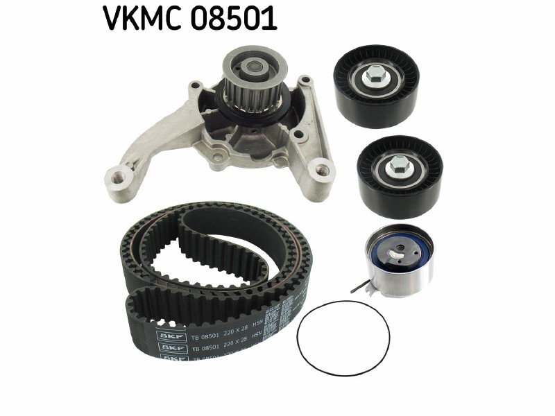 Belt tensioner kit with water pump