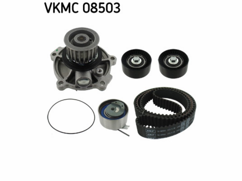 Belt tensioner kit with water pump