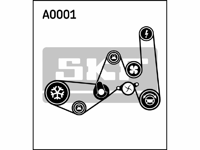 Belt tensioner kit with water pump