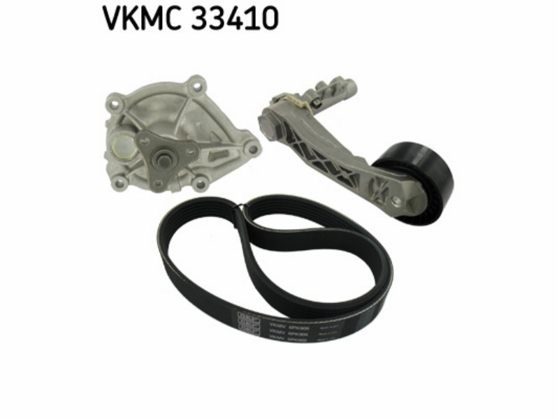 Belt tensioner kit with water pump