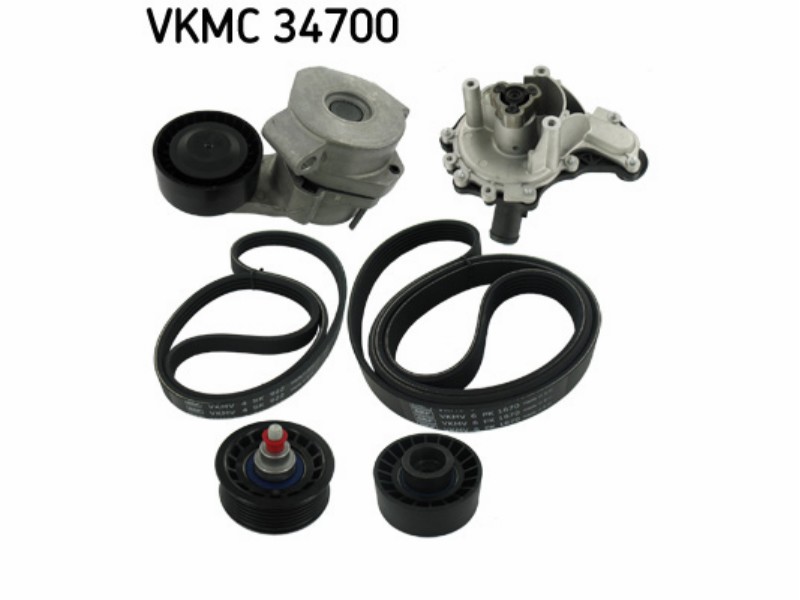 Belt tensioner kit with water pump