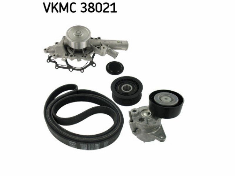 Belt tensioner kit with water pump