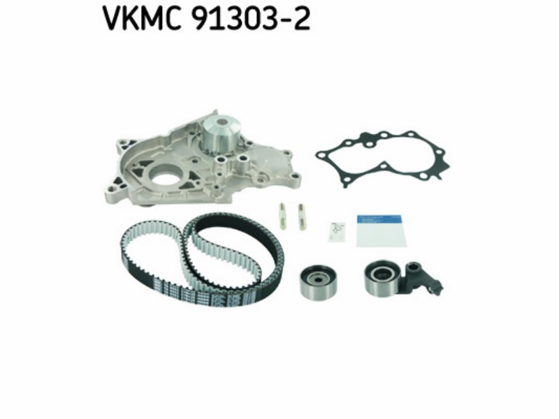 Belt tensioner kit with water pump