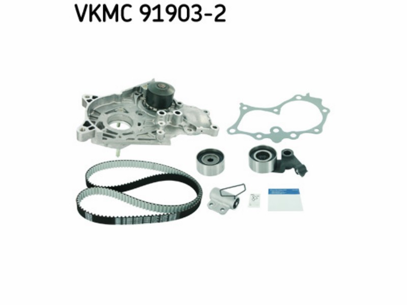 Belt tensioner kit with water pump