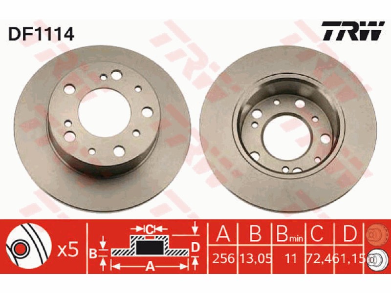 Dischi freno vcl anteriore talbot 1000 -1500 bus 1983 1990