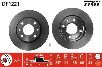 Dischi freno anteriore Citroën saxo/xsara/zx -Peugeot 10 1998 2004