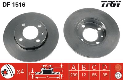 Dischi freno anteriore Volkswagen Golf III/Ibiza III 1991 1999