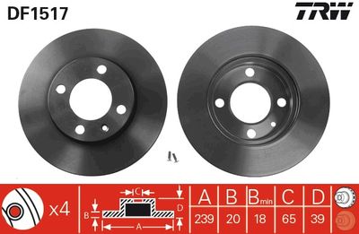 Dischi freno anteriore Volkswagen Polo / Ibiza 1996 2001