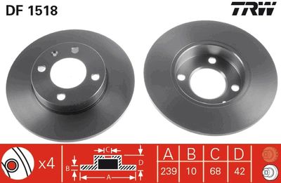 Dischi freno anteriore Seat cordoba /Golf II 1993 1996