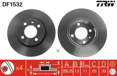 Dischi freno anteriore Volkswagen Golf III convertible 1994 1998